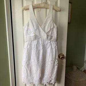 Tibi white cotton lace dress GUC